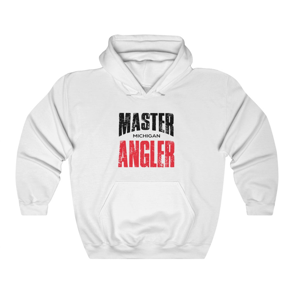 Michigan Master Angler Hoodie Red Sq