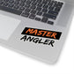 Black Stripe Master Angler Sticker - Square Orange