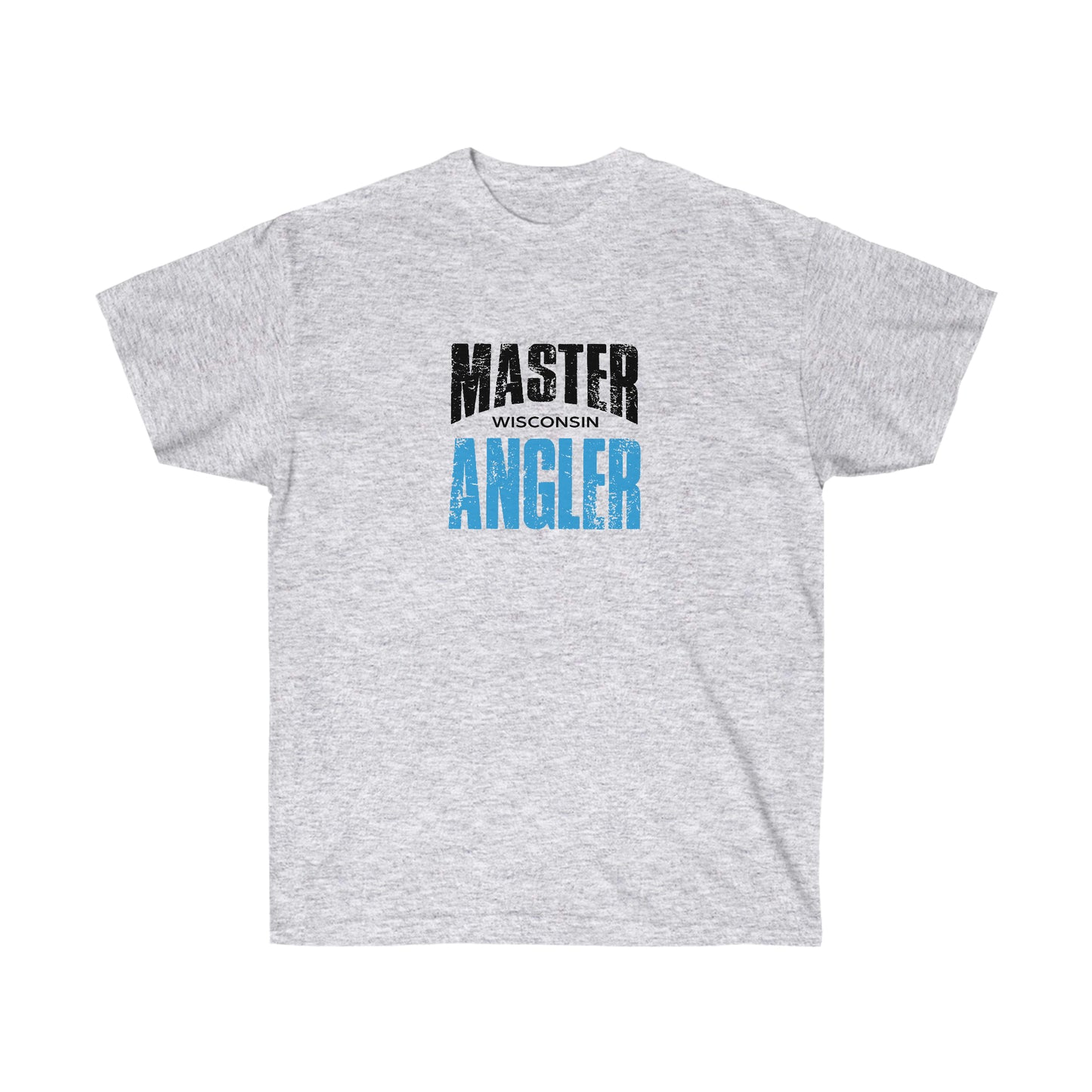 Wisconsin Master Angler Tee Blue Logo