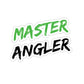 Master Angler Sticker - Square Green