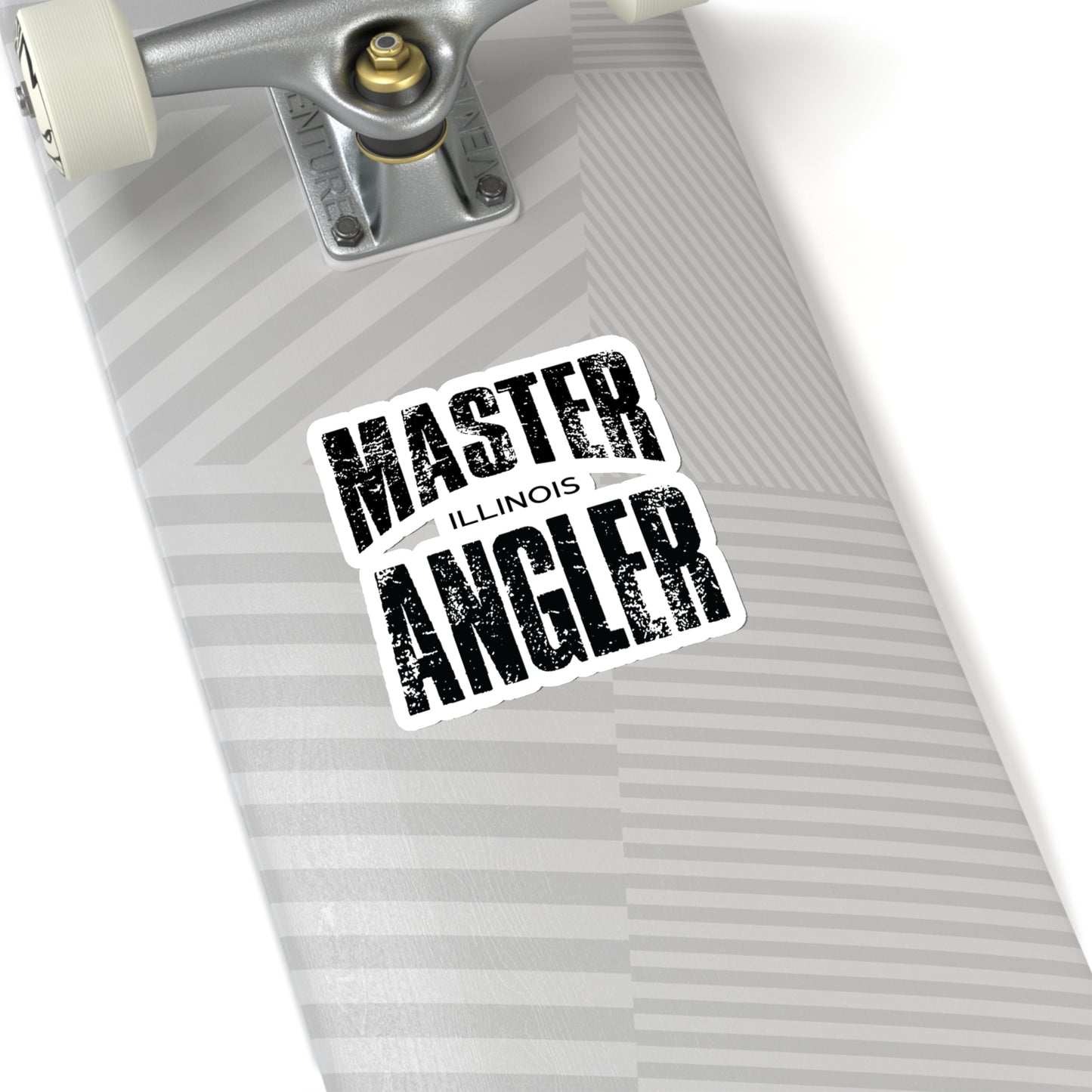 Illinois Master Angler Sticker - BLACK