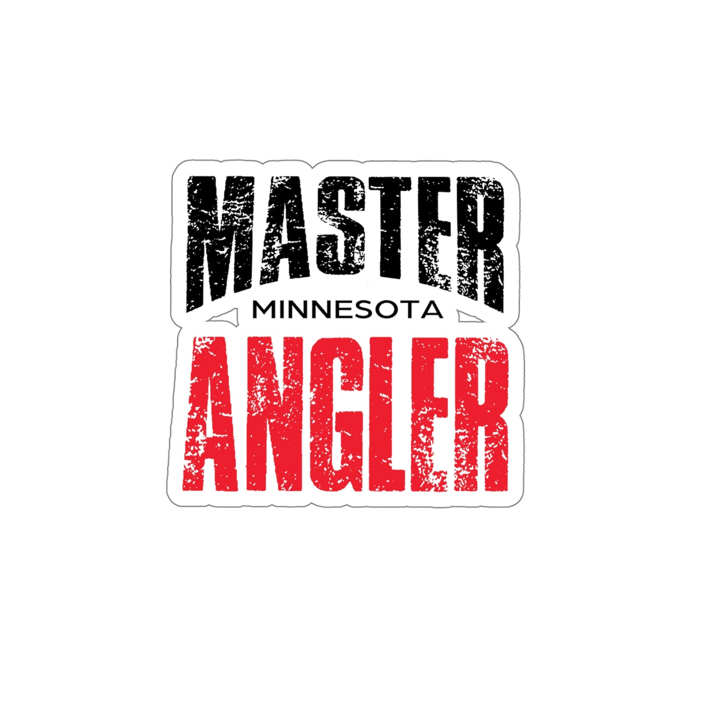 Minnesota Master Angler Sticker - RED