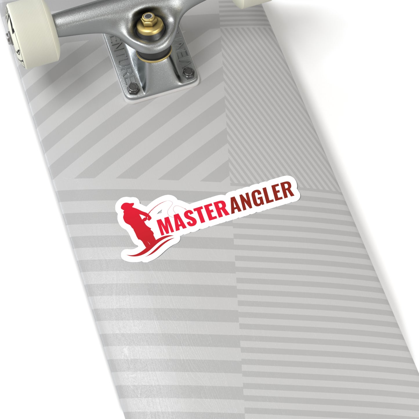 Master Angler Sticker Long - Red