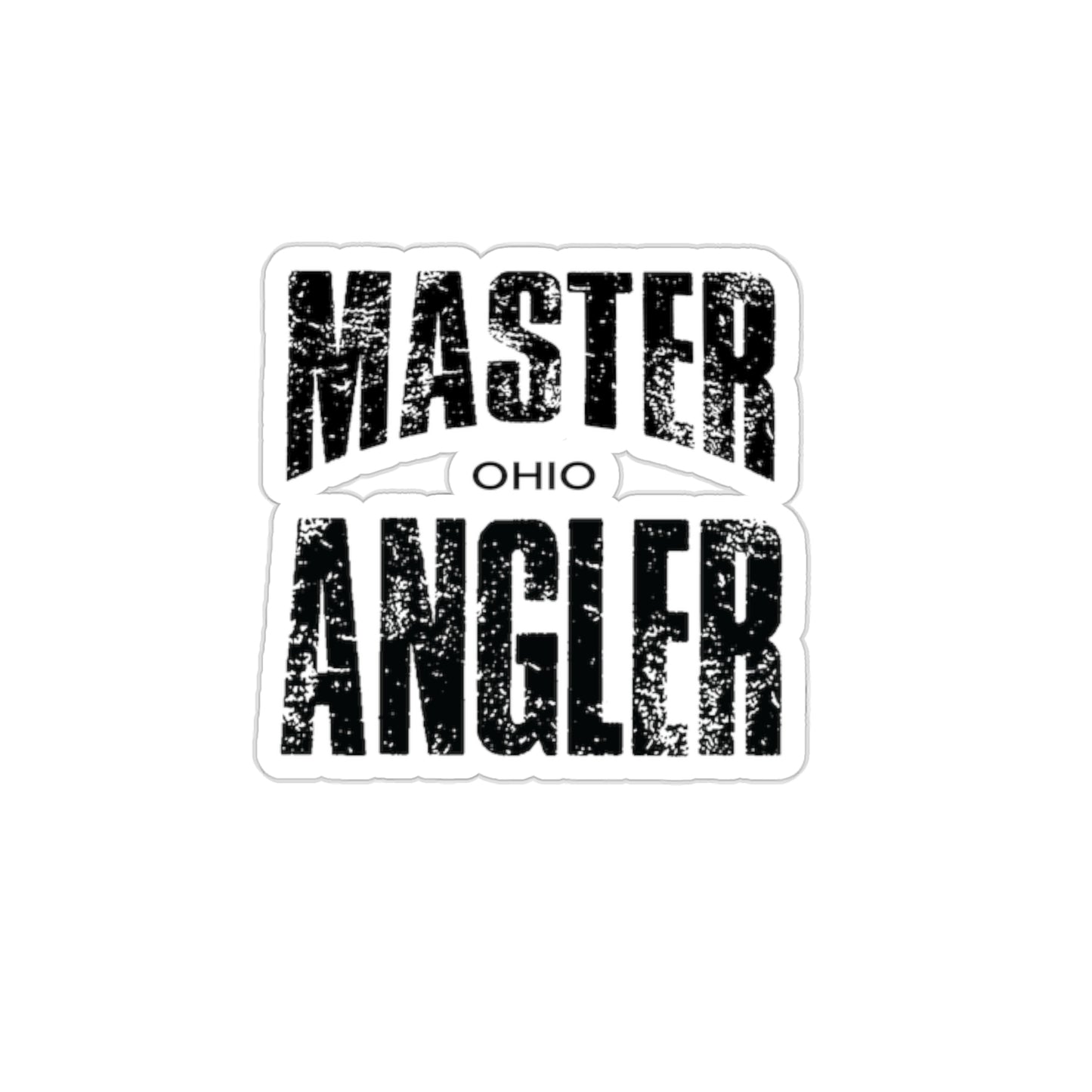 Ohio Master Angler Sticker - BLACK