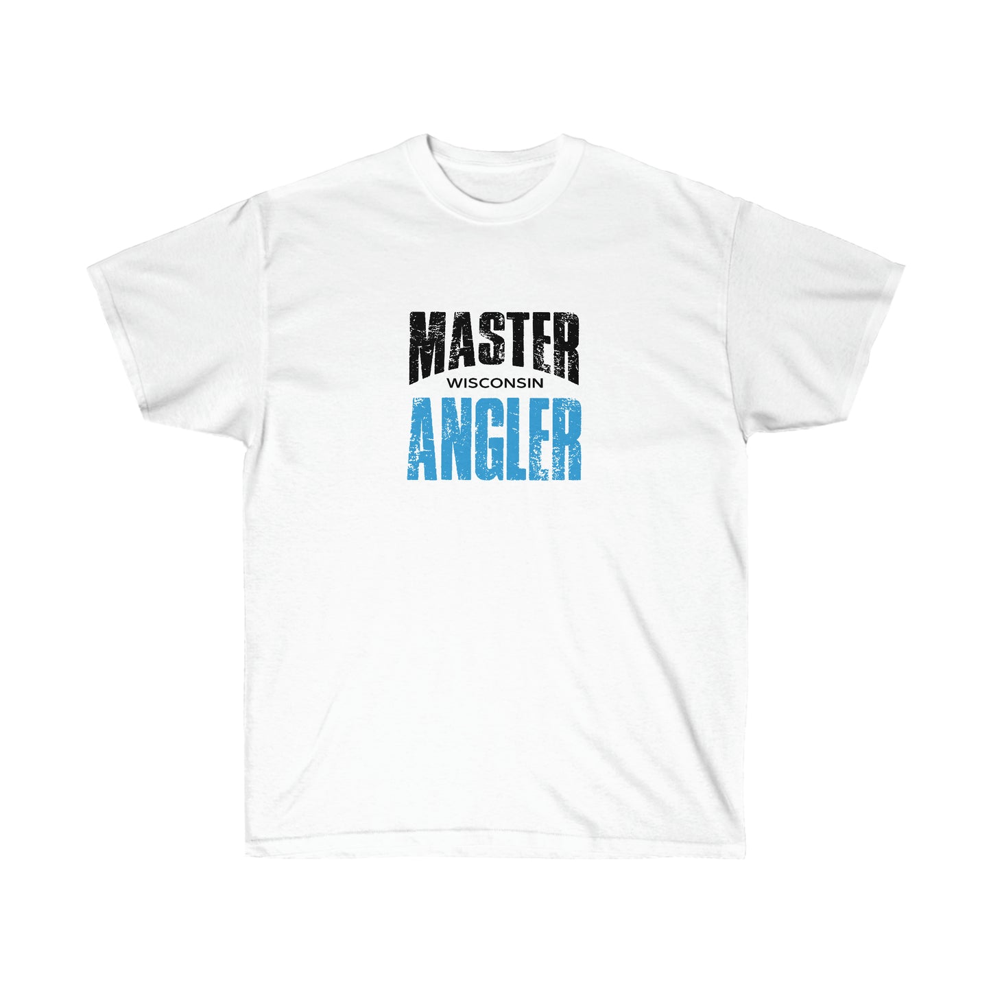 Wisconsin Master Angler Tee Blue Logo