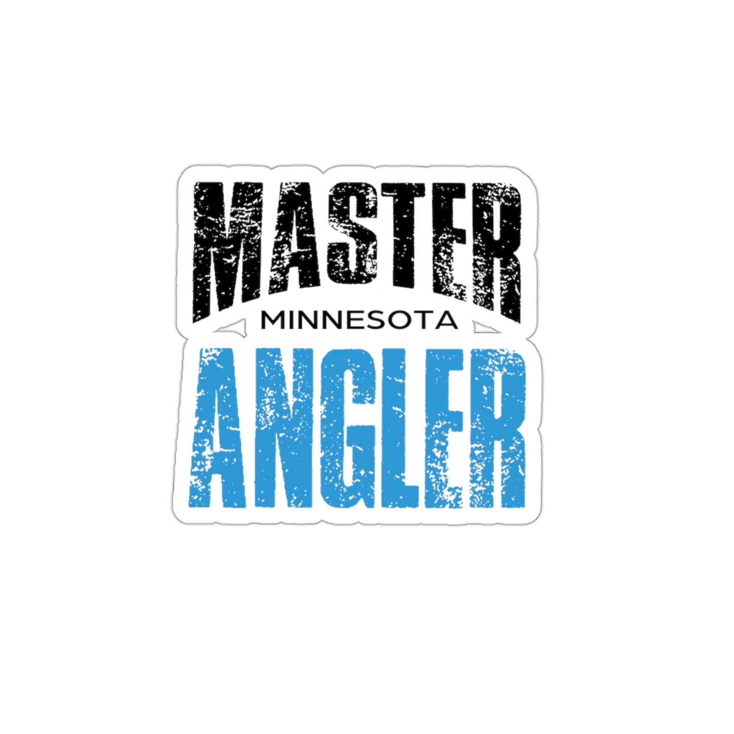 Minnesota Master Angler Sticker - BLUE