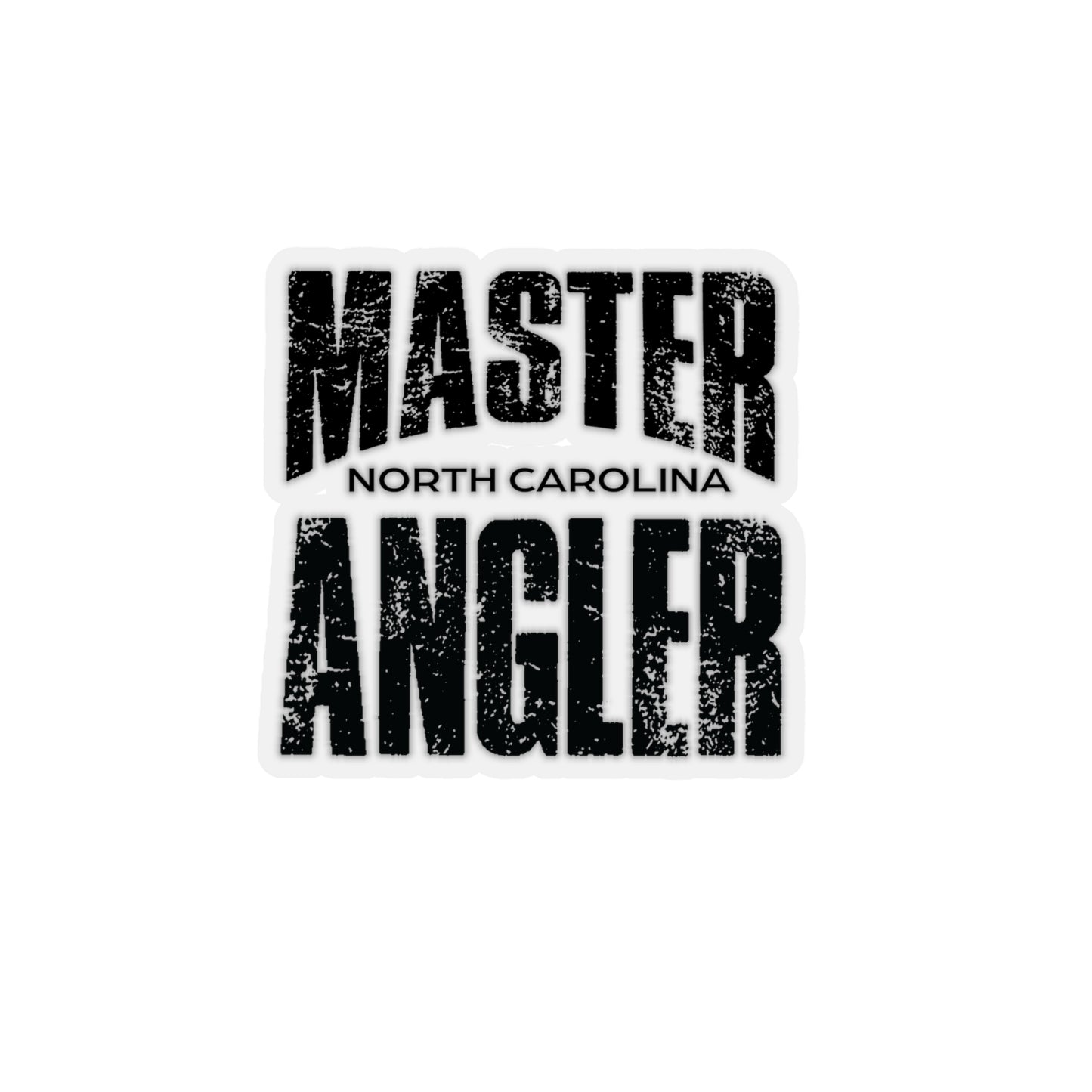 North Carolina Master Angler Sticker - BLACK