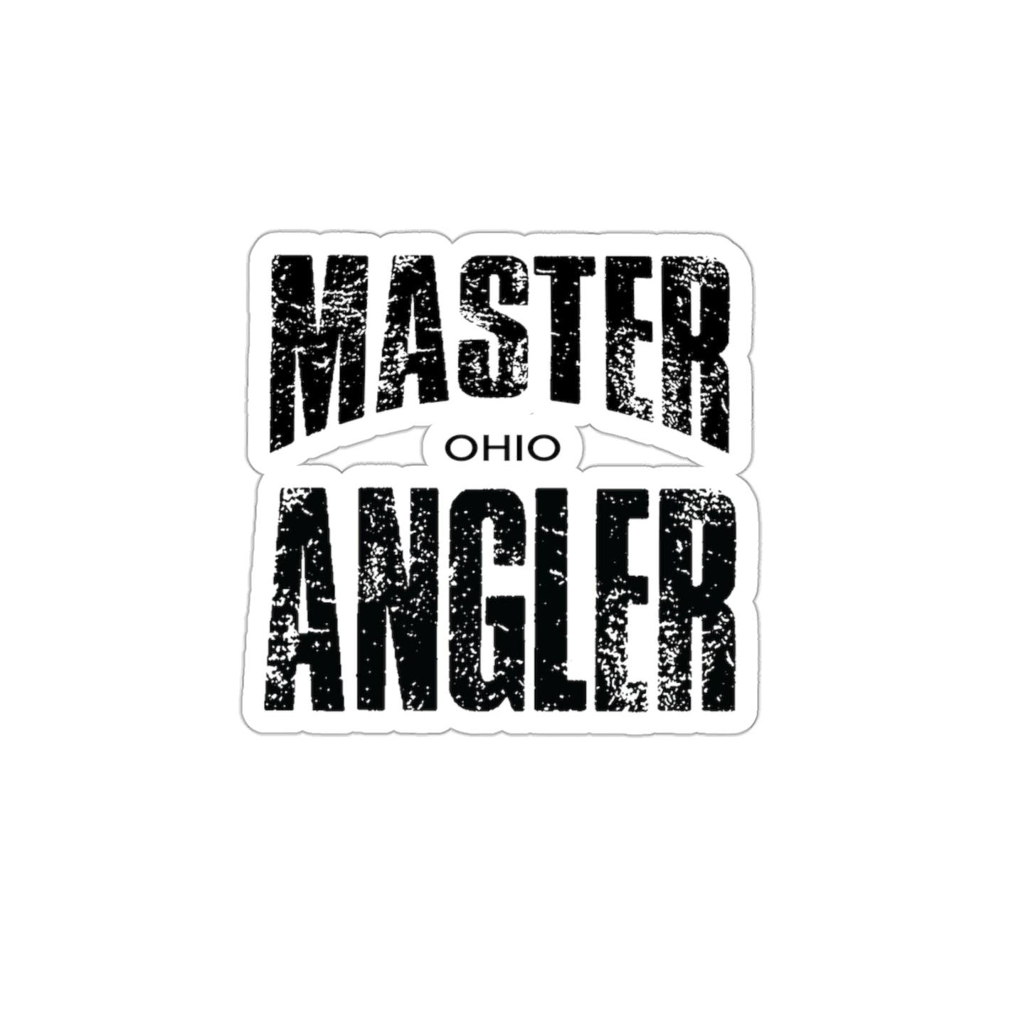 Ohio Master Angler Sticker - BLACK