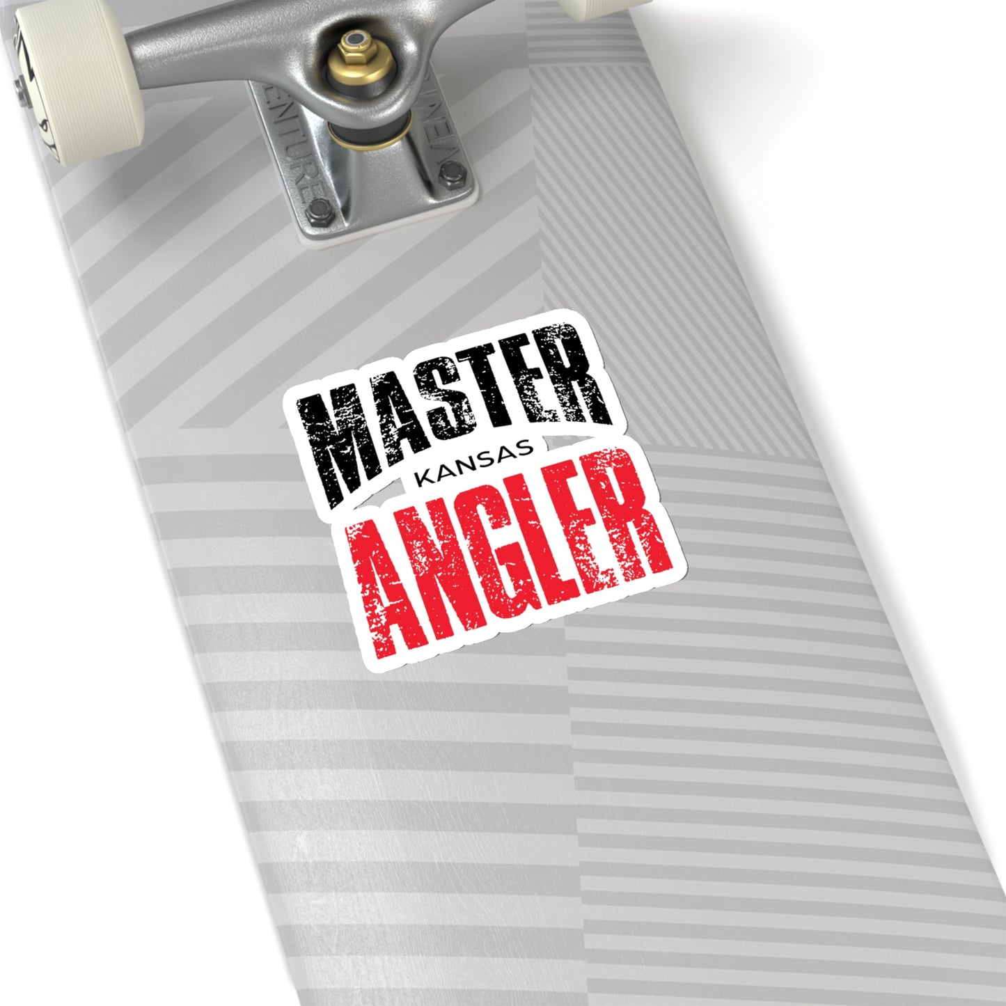 Kansas Master Angler Sticker - RED