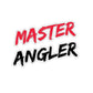 Master Angler Sticker - Square Red