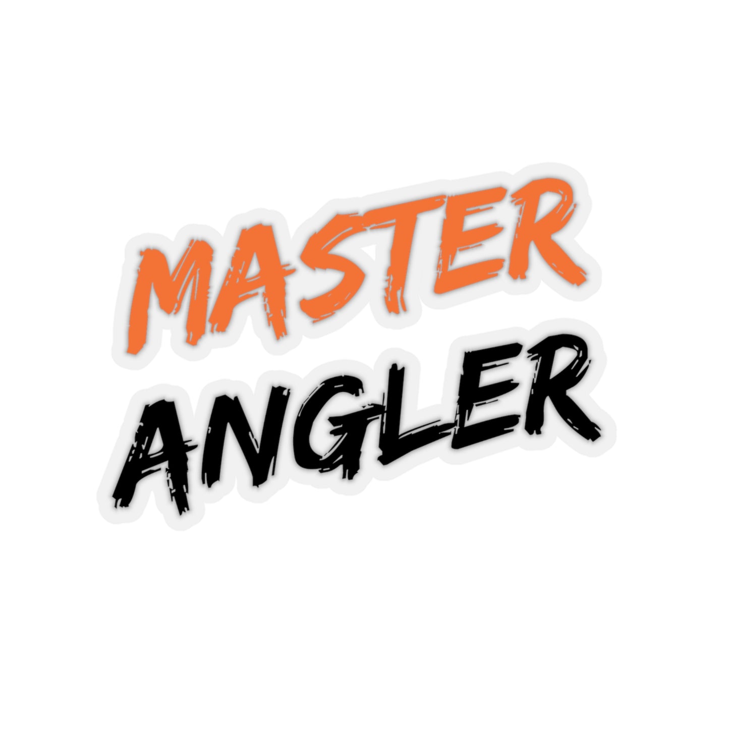 Master Angler Sticker - Square Orange