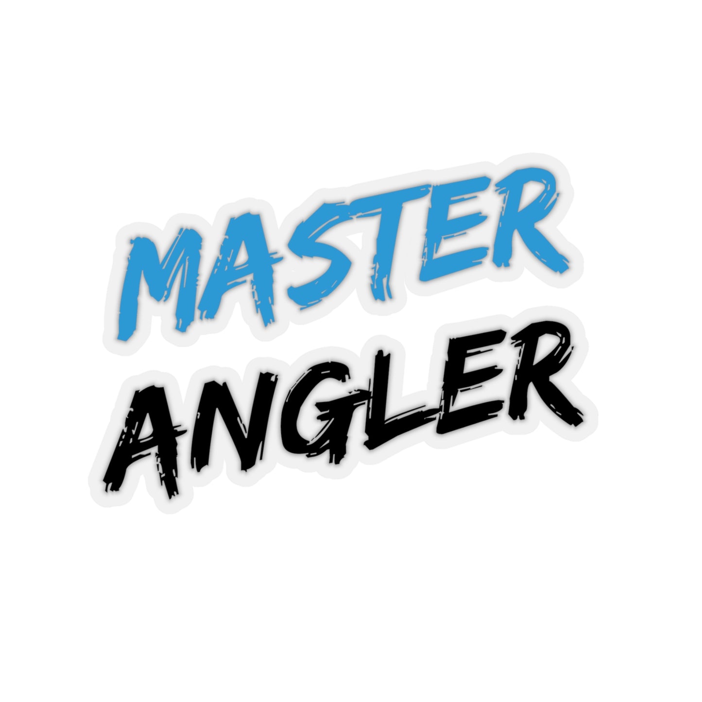 Master Angler Sticker - Square Blue