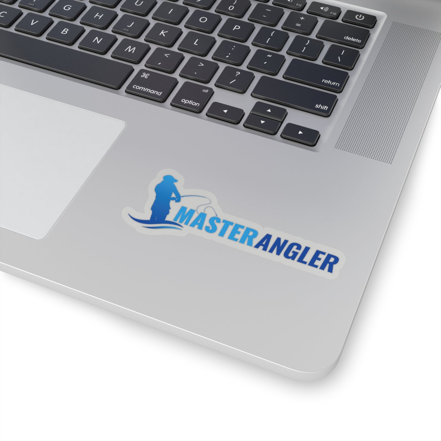 Master Angler Sticker Long - Blue