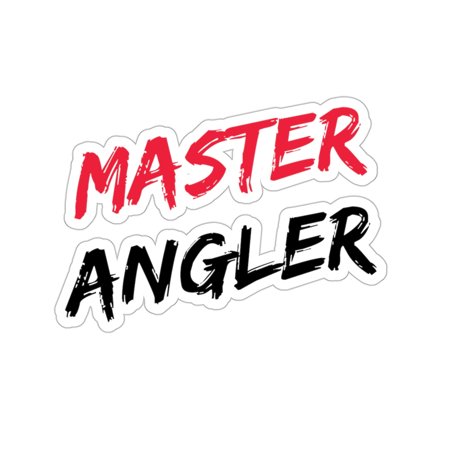 Master Angler Sticker - Square Red