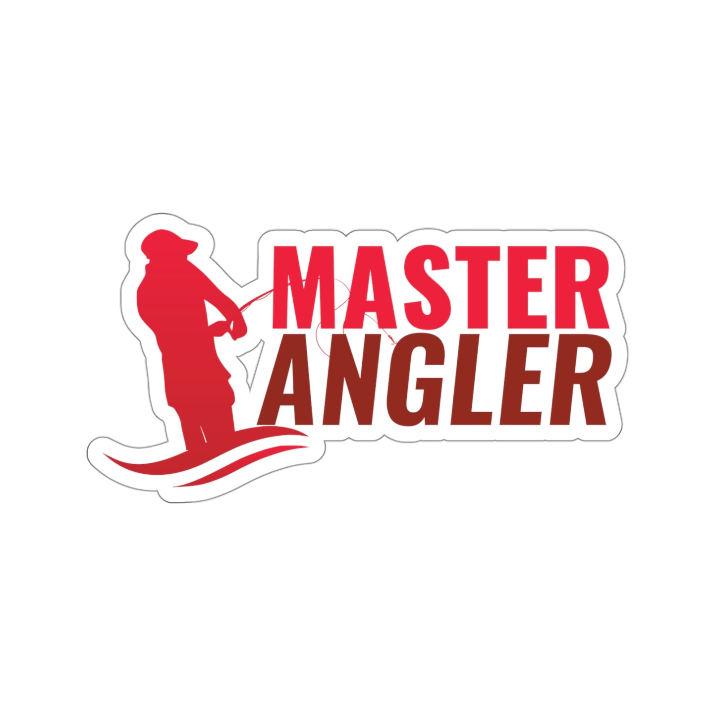 Master Angler Sticker - Red