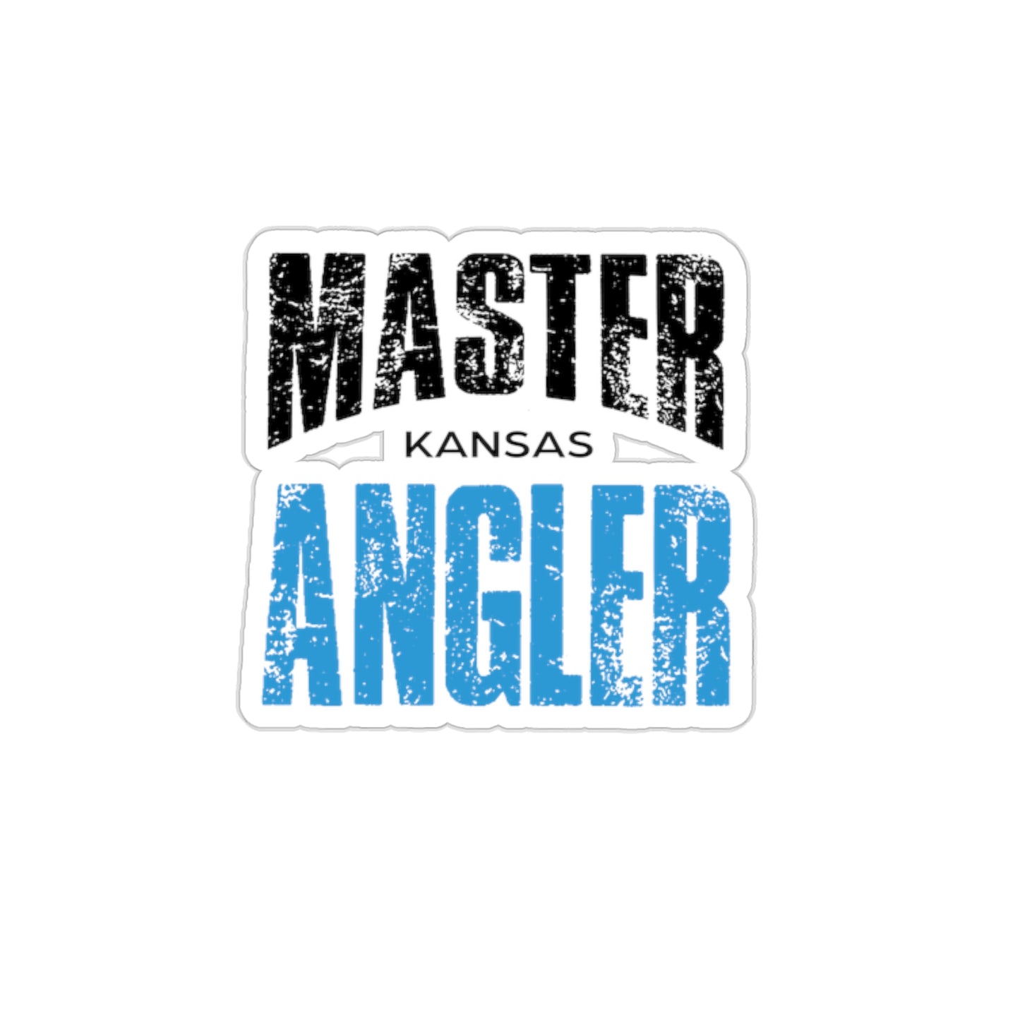 Kansas Master Angler Sticker - BLUE