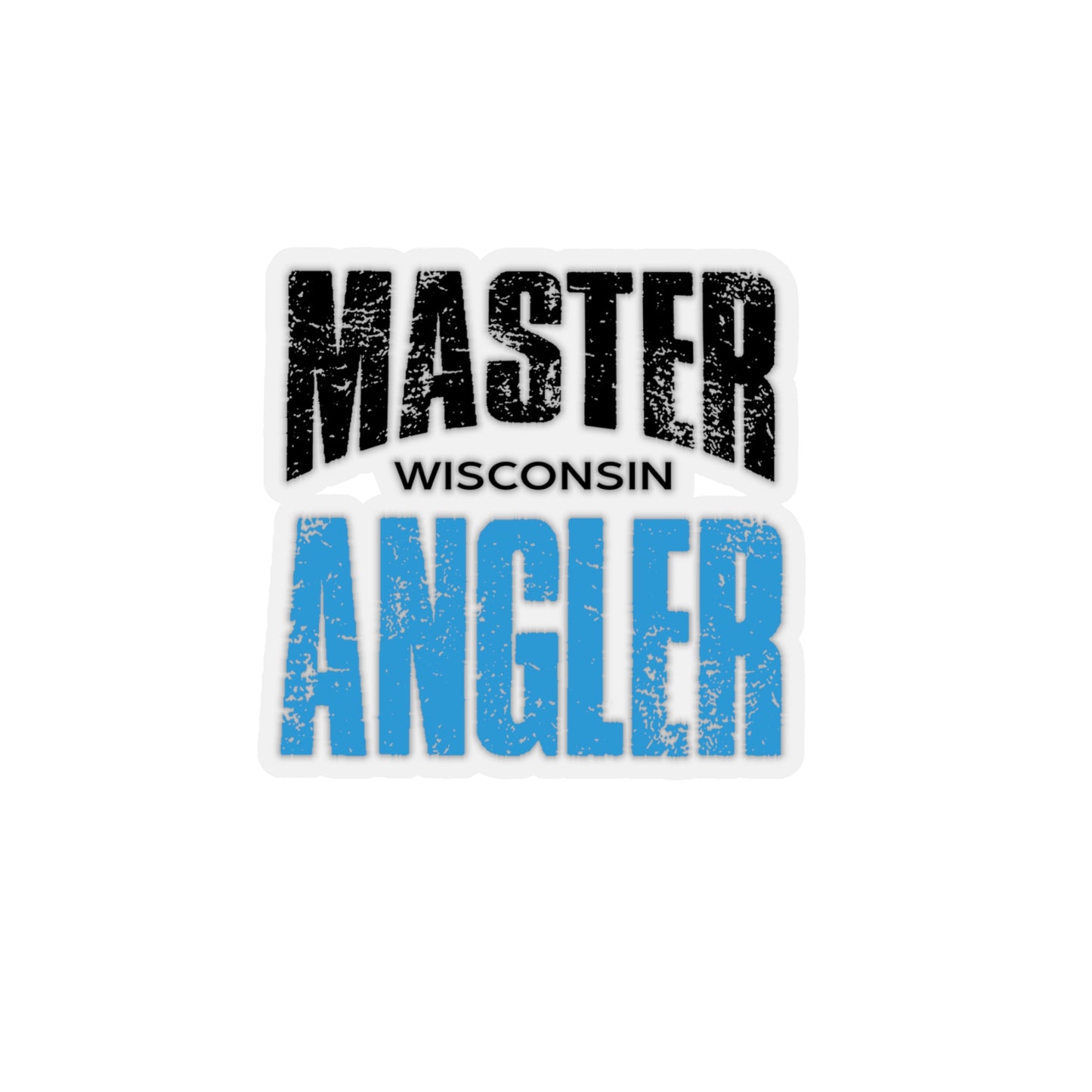 Wisconsin Master Angler Sticker - BLUE