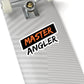 Black Stripe Master Angler Sticker - Square Orange