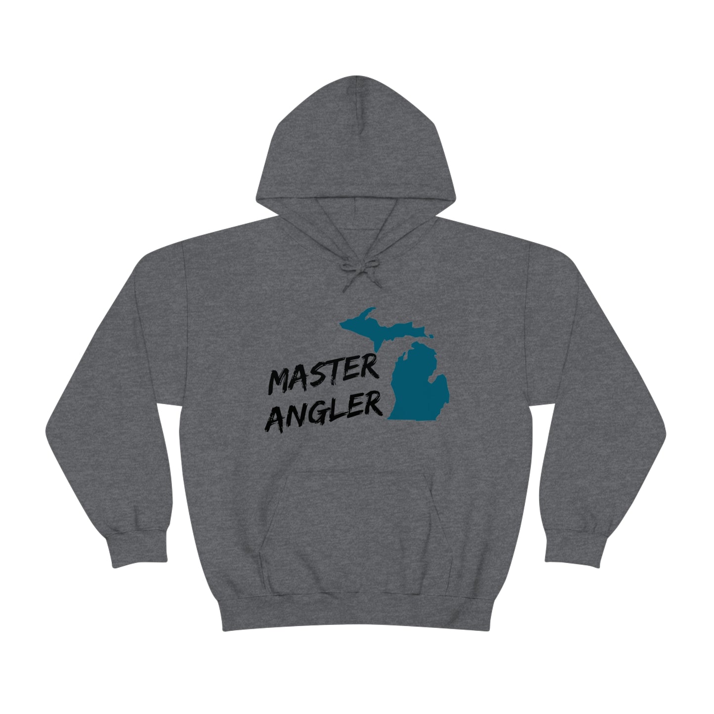 Michigan Master Angler Hoodie Black Logo