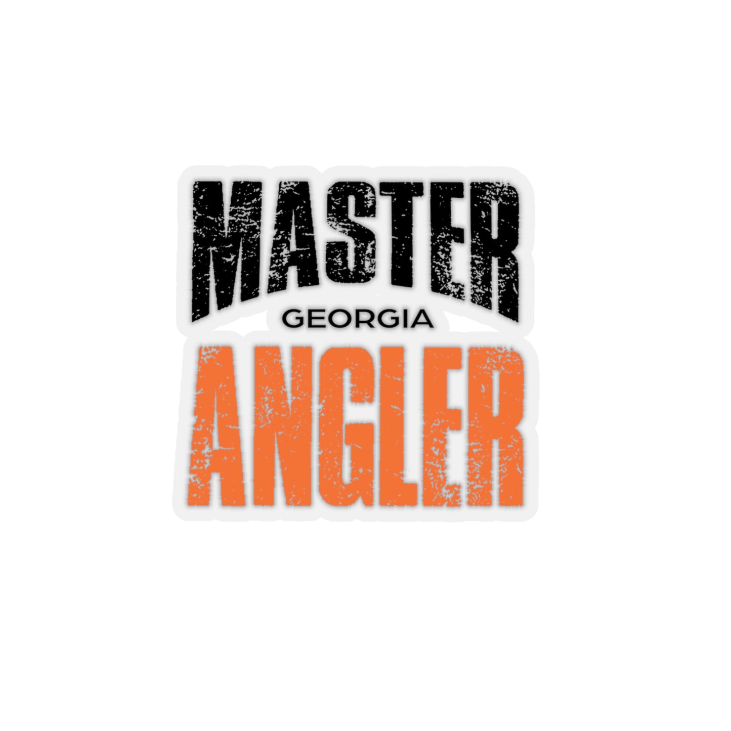 Georgia Master Angler Sticker - ORANGE