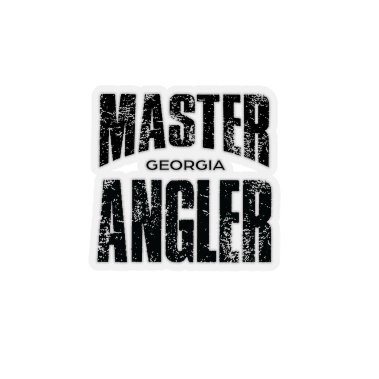 Georgia Master Angler Sticker - BLACK