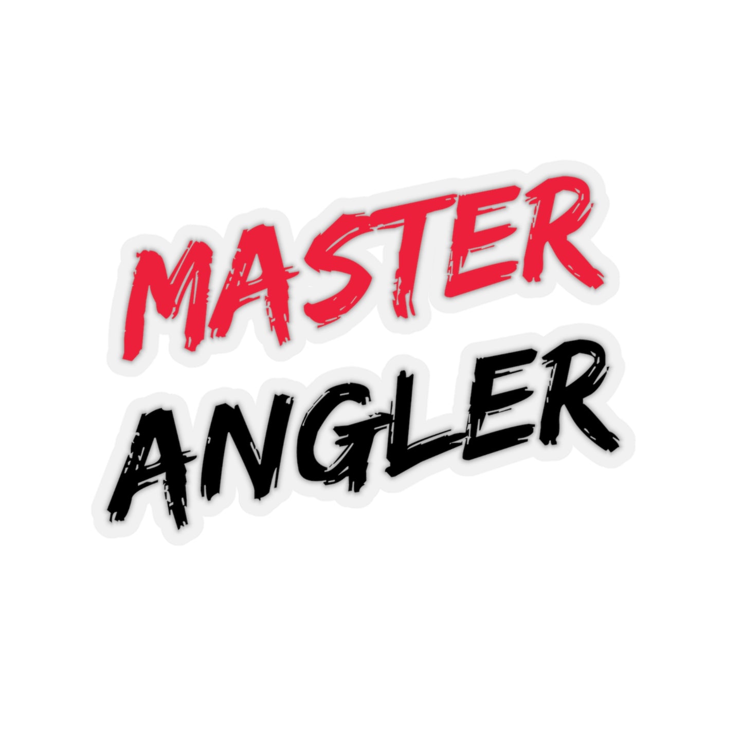 Master Angler Sticker - Square Red