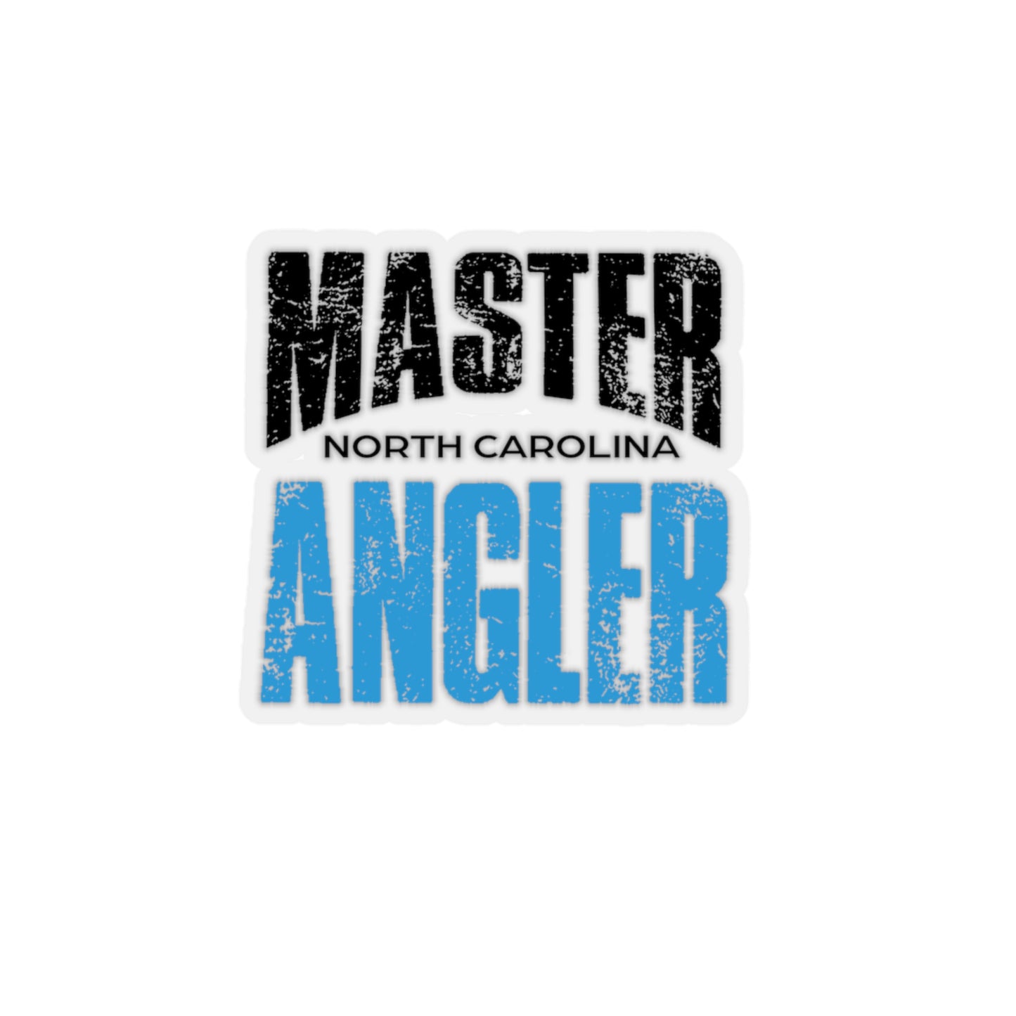 North Carolina Master Angler Sticker - BLUE