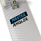 Black Stripe Master Angler Sticker - Square Blue