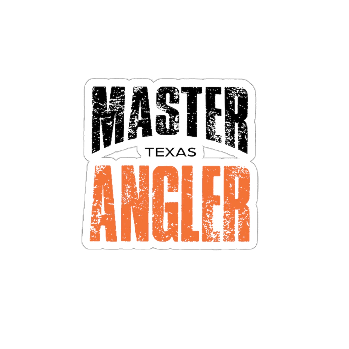 Texas Master Angler Sticker - ORANGE