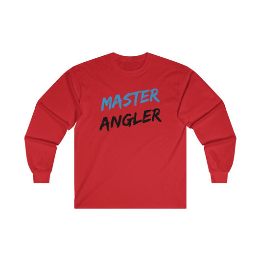 Master Angler Men's Long Sleeve Tee - Blue Slash