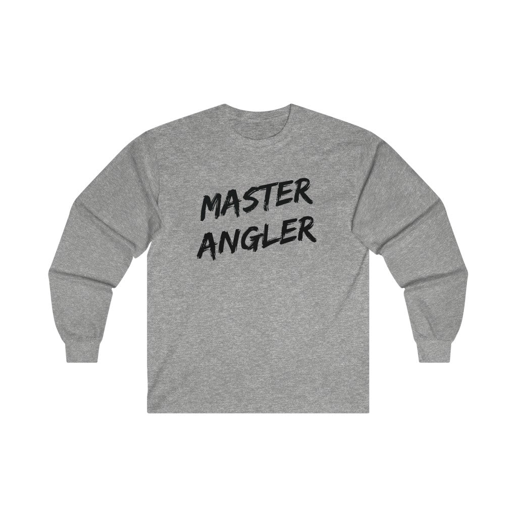 Master Angler Men's Long Tee - Black Slash