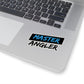 Black Stripe Master Angler Sticker - Square Blue
