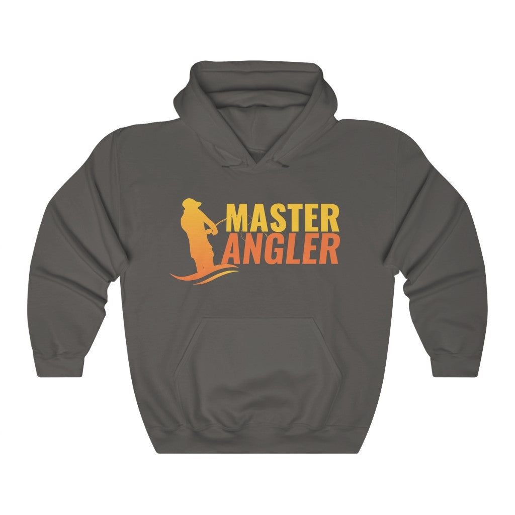 Master Angler Hoodie Orange Logo