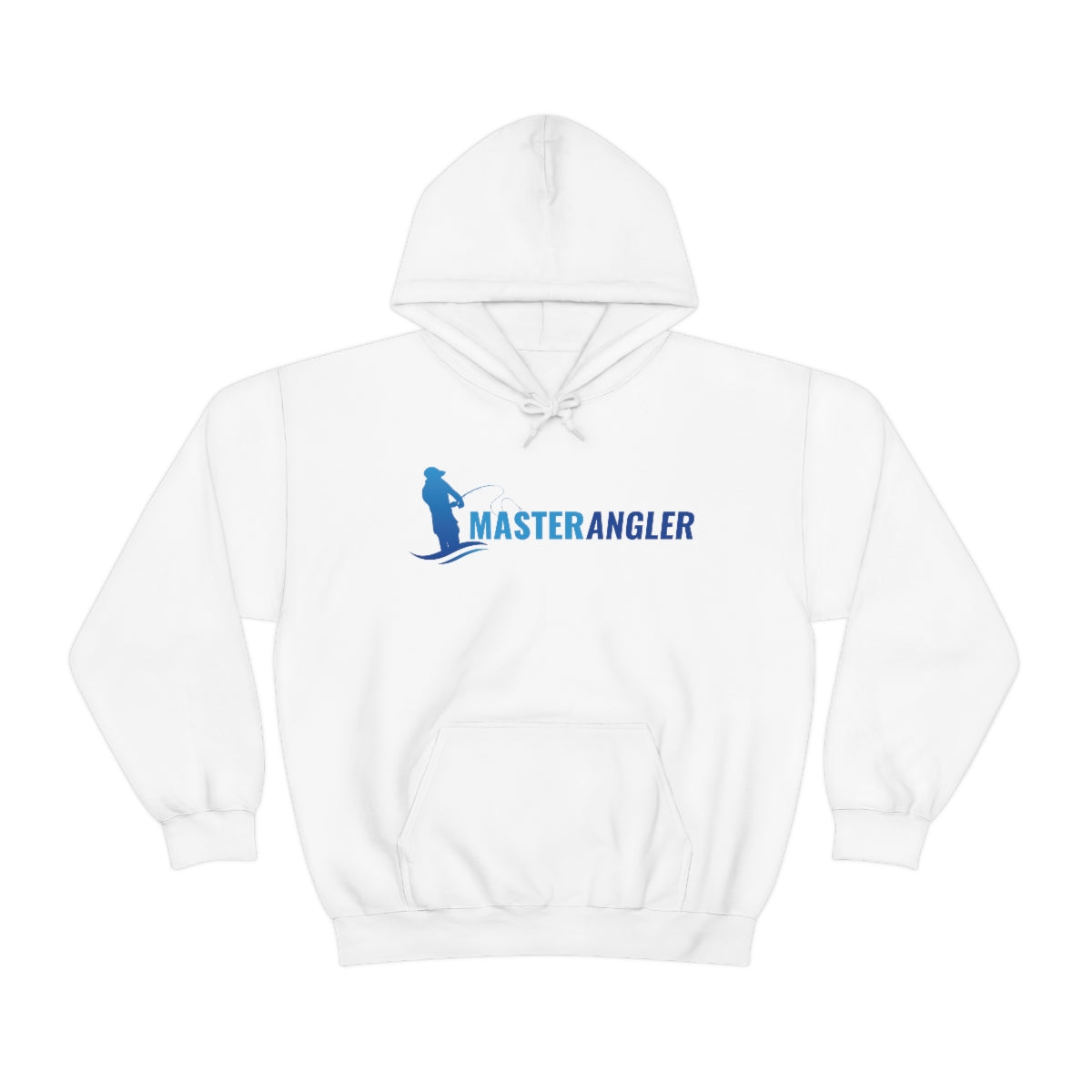 Master Angler Hoodie Blue Long Logo