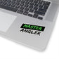 Black Stripe Master Angler Sticker - Square Green