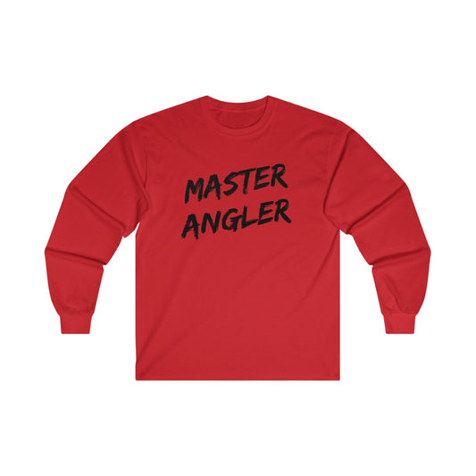 Master Angler Men's Long Tee - Black Slash