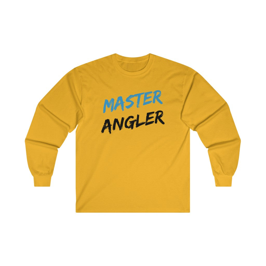 Master Angler Men's Long Sleeve Tee - Blue Slash